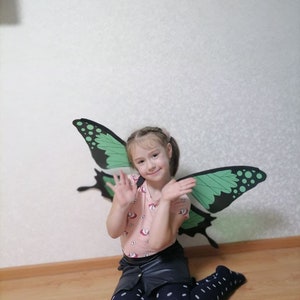 Butterfly wings costume girls fairy wings imagem 7