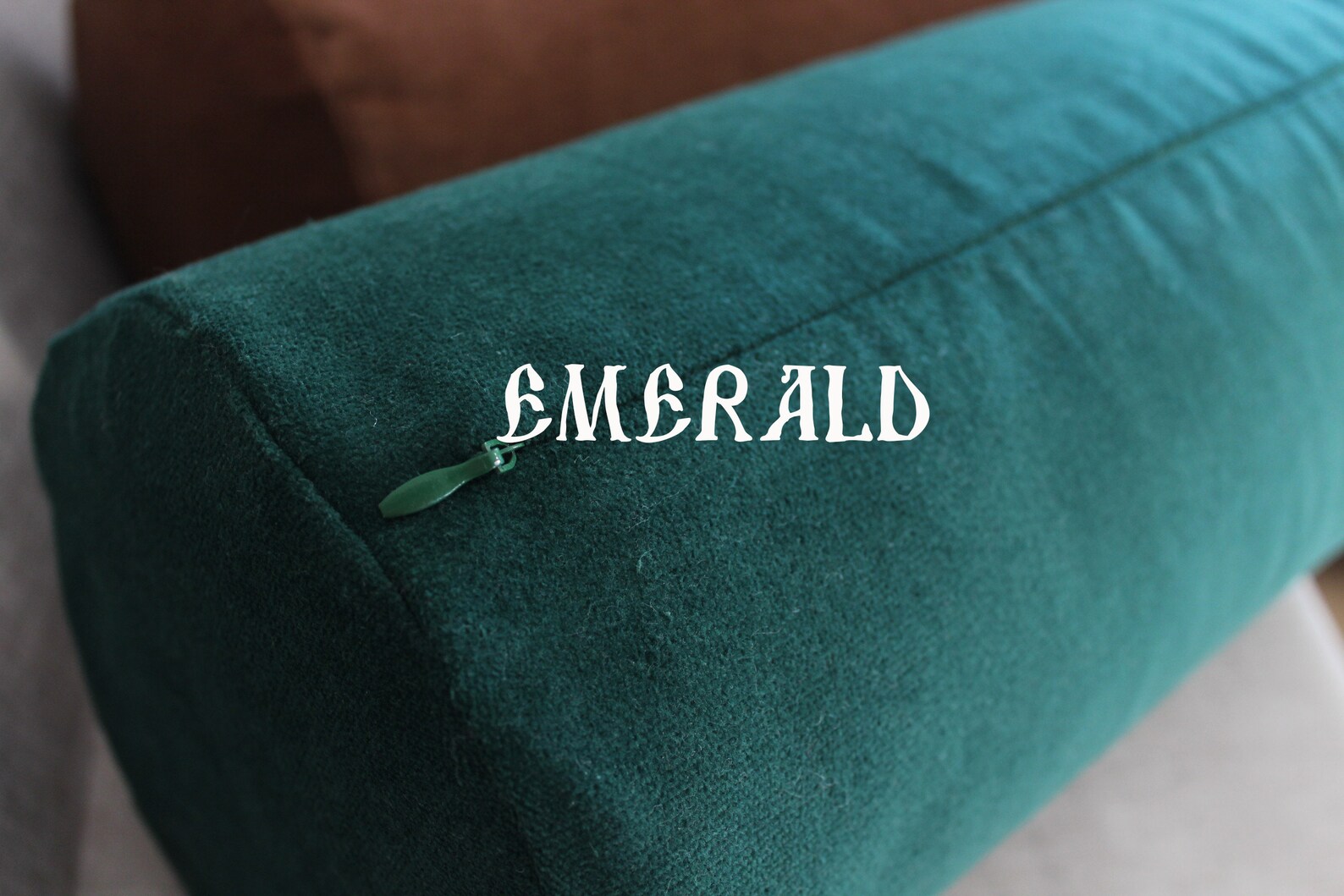 Bolster pillow case velvet bolster emerald green hazel Etsy