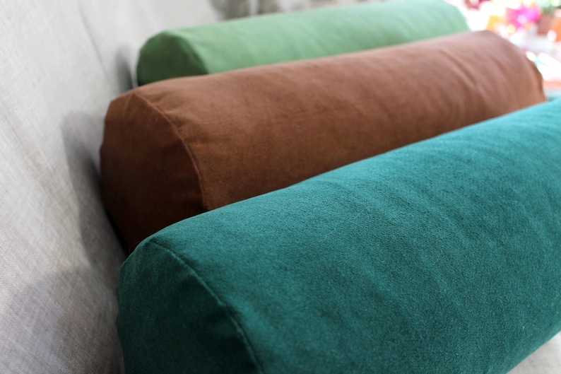Bolster pillow case velvet bolster emerald green hazel Etsy