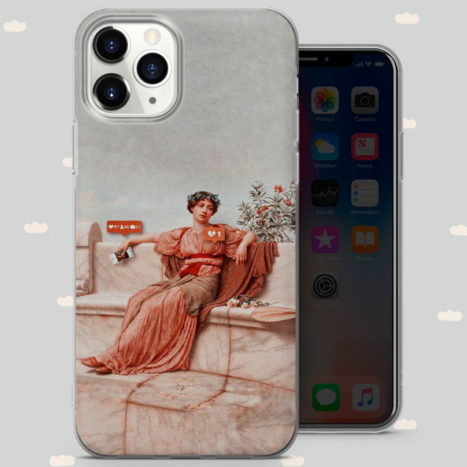 Aesthetic Phone Case For iPhone SE 5 6 7 8 11 12 XS XR Etsy