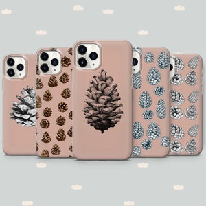 Custodia per telefono Pine Cone Nature per iPhone Samsung Huawei Realme Honor Asus Xiaomi Realme Oneplus Pixel Oppo
