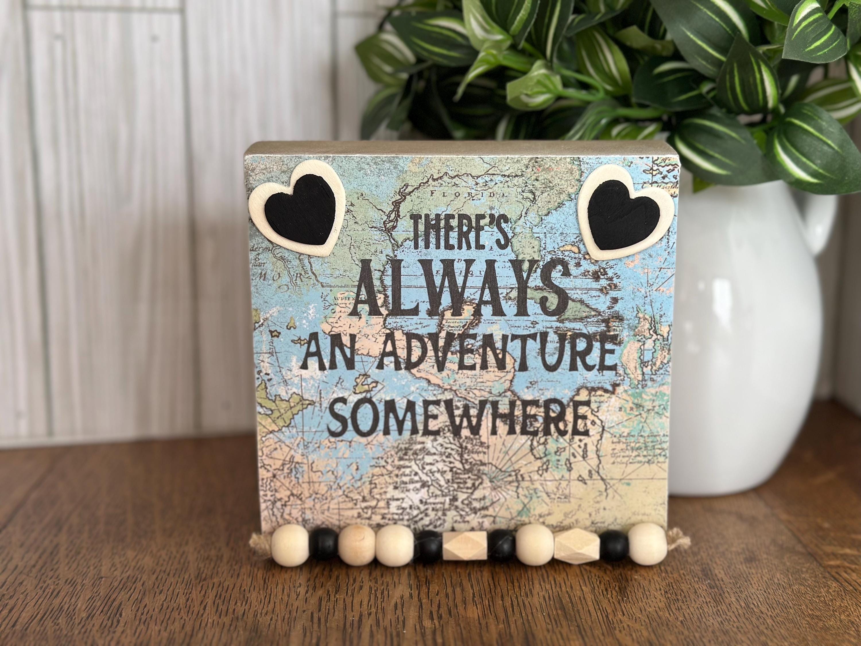 Handcrafted Wooden Map Sign - Etsy