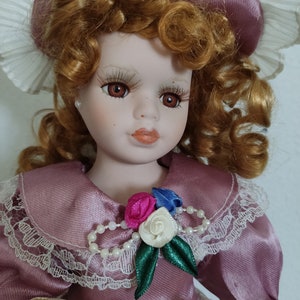 Vintage porcelain doll 30cm