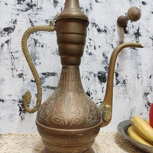 Copper jug,an old Ottoman jug,Copper large kettle