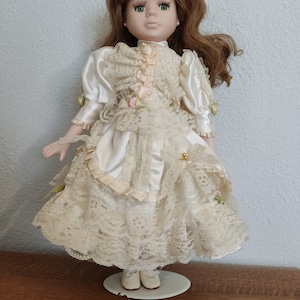 Vintage porcelain doll 40cm,Bisque doll