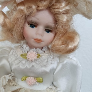 Porcelain Doll,Vintage Doll,Victorian Style Doll