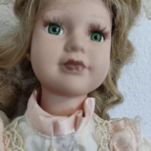 Vintage porcelain doll 40cm