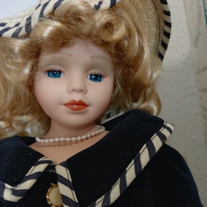 Porcelain Doll,Vintage Doll,42cm Doll,Bisque doll