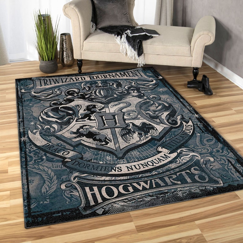 Harry Potter Hogwarts Area Soft Rugs Bedroom Living Room Etsy
