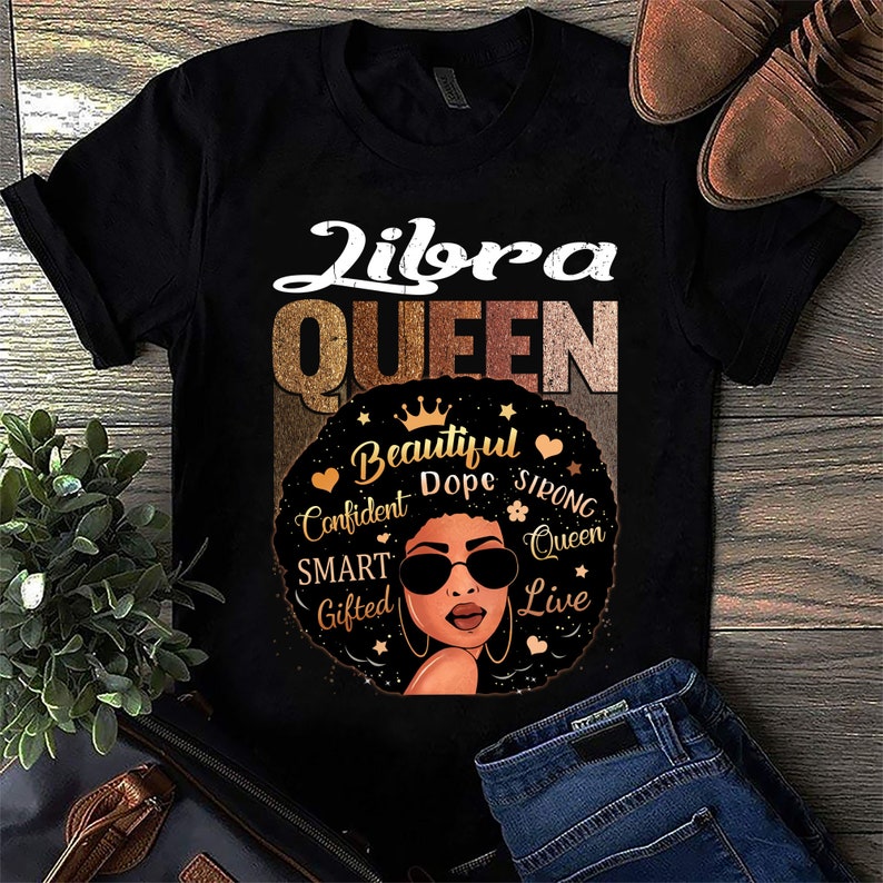 Libra Queen Birthday T-shirt Libra Birthday T-shirt Libra | Etsy