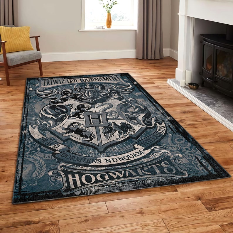Harry Potter Hogwarts Area Soft Rugs Bedroom Living Room Etsy