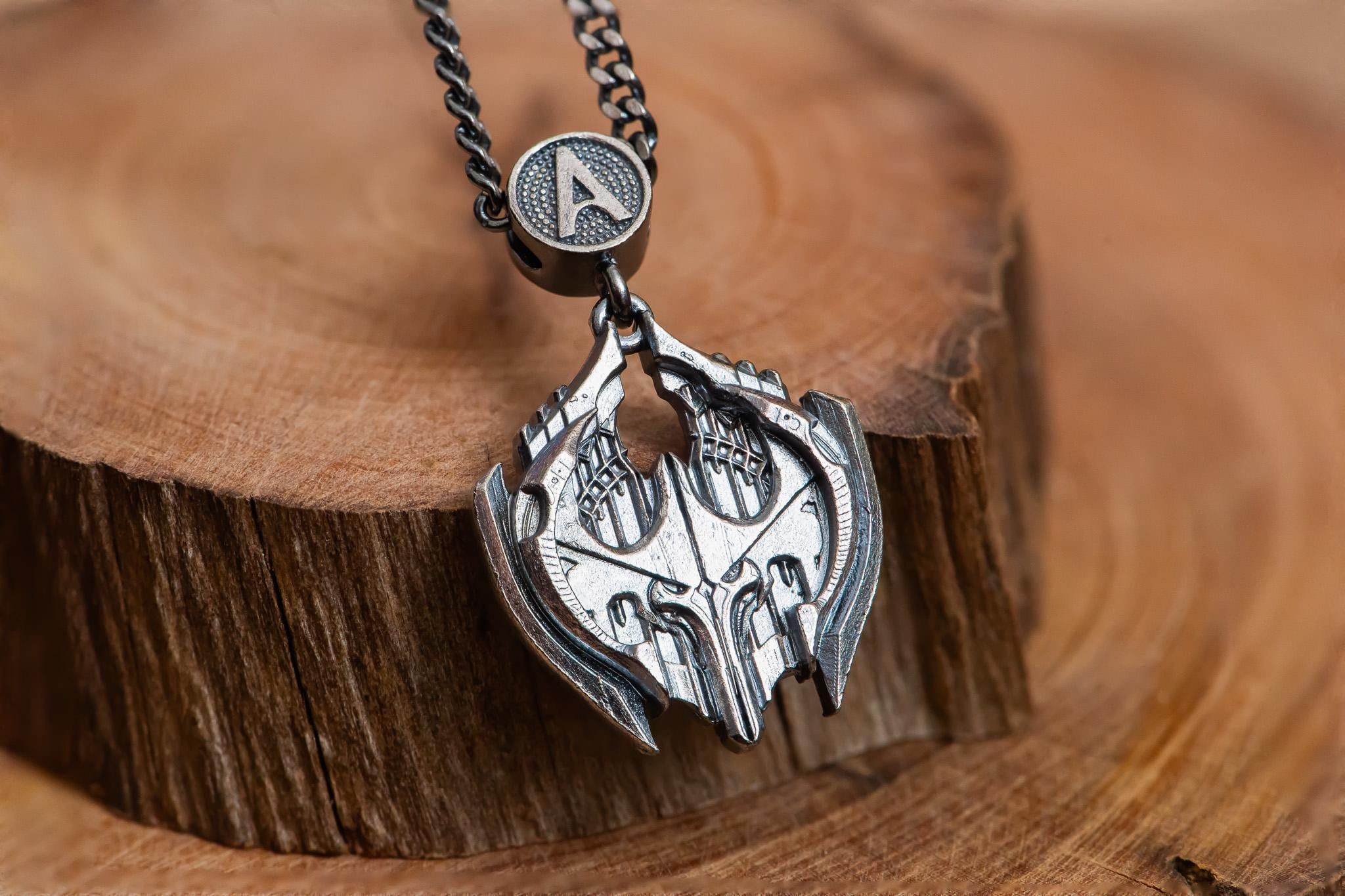 S925 Sterling Silver Fantasy Pendant Set – Handmade RPG Jewelry