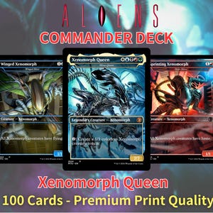 Alien Xenomorph MTG Commander Deck: Custom Proxy Cards