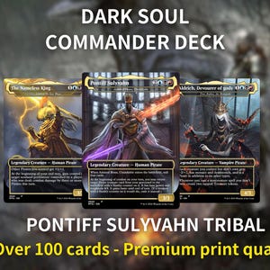 Dark Souls Commander Deck: Pontiff Sulyvahn • Verover de duisternis met epische kunst en dodelijke strategie • Premium proxykaarten•Compleet EDH-deck