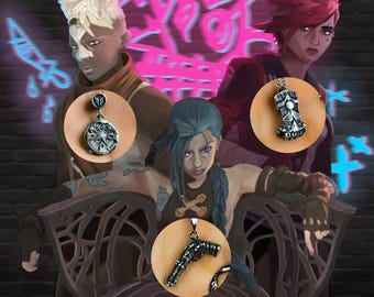 Arcane League of Legends Sterling Silver Pendant Collection