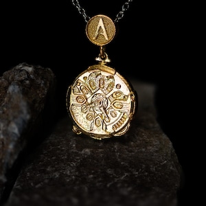 League of Legends - Arcane Inspired Ekko Stopwatch Silver Pendant Necklace - Gold Plated | Jewelry for Gamers, Arcane Fans and Cosplay Gifts