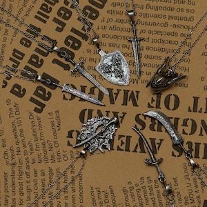 Elden Ring S925 Silver Necklace: Malenia, Greatsword Pendants
