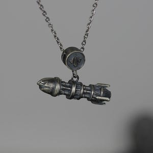 League of Legends - Arcane Inspired | Jinx Super Mega Death Rocket Silver Pendant | The Best Arcane Silver Necklace