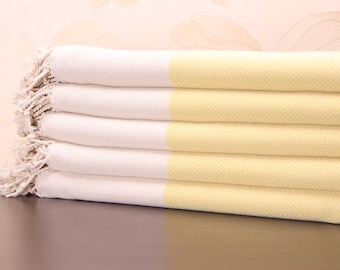 Yellow Turkish Towel, 40x70&quot;, Bridesmaid Gifts, Personalized Gifts, Personalized Beach Towel, Bachelorette Party, Gift For Her, Home Gifts