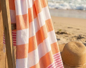 Bachelorette Party Favor, Pesrsonalized Gift, Turkish Beach Towel
