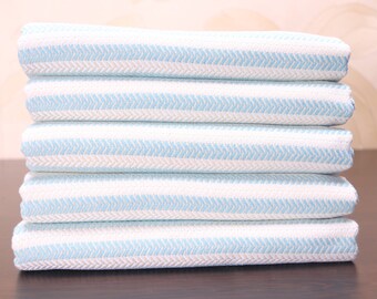 Mint Green Turkish Beach Towel: Personalized Cotton Peshtemal (40x70")