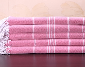 Pink Turkish Towel, 40x70", Personalized Beach Towel, Bachelorette Party, Personalized Gifts, Gift For Her, Bridesmaid Gifts, Home Gifts