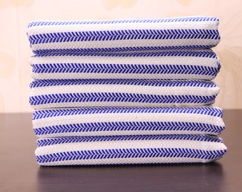 Personalized Turkish Beach Towel: Sax Blue Cotton, 40x70"