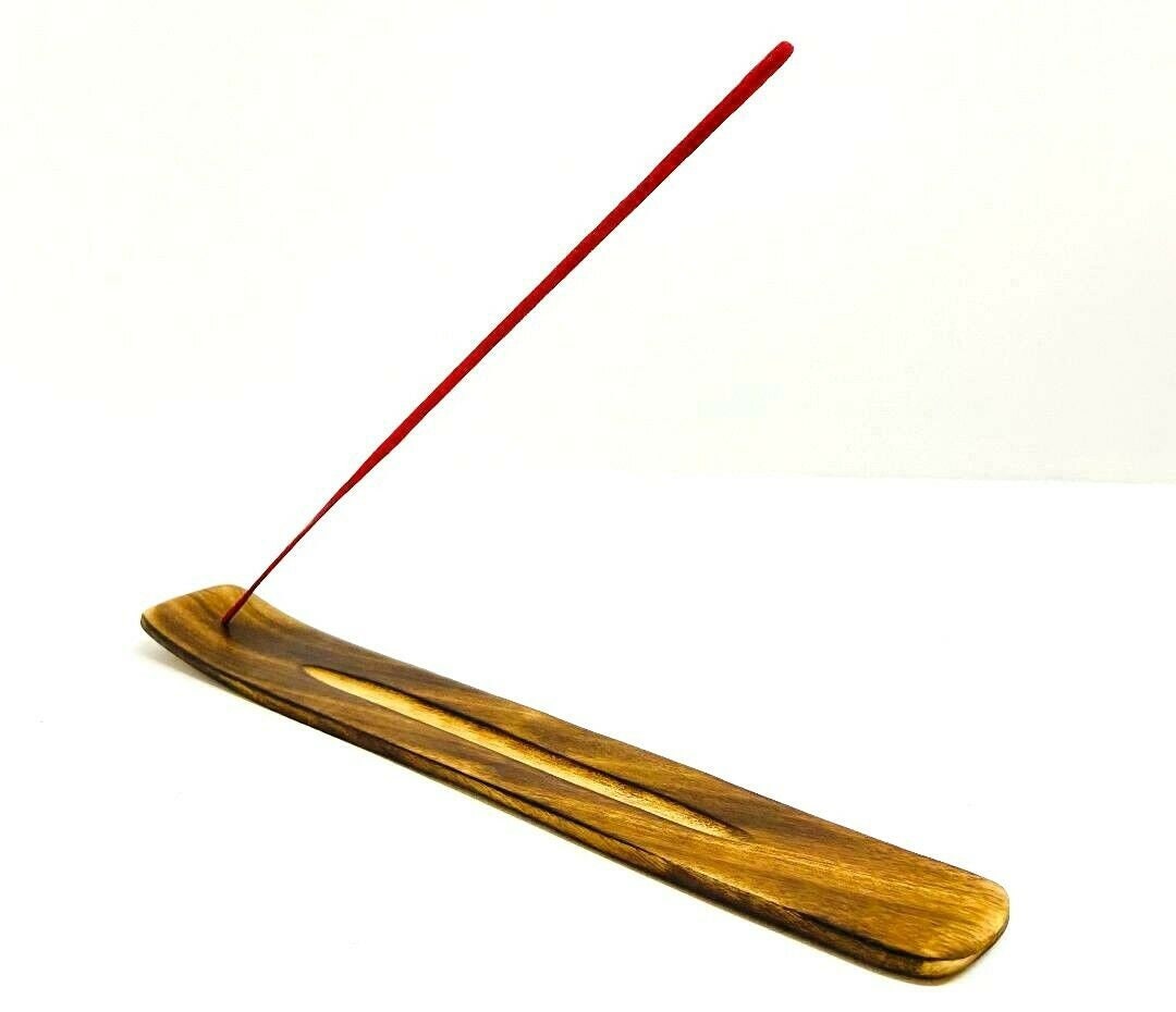 Incense Holder Ash Catcher Wooden With 20 Scented Incense Etsy