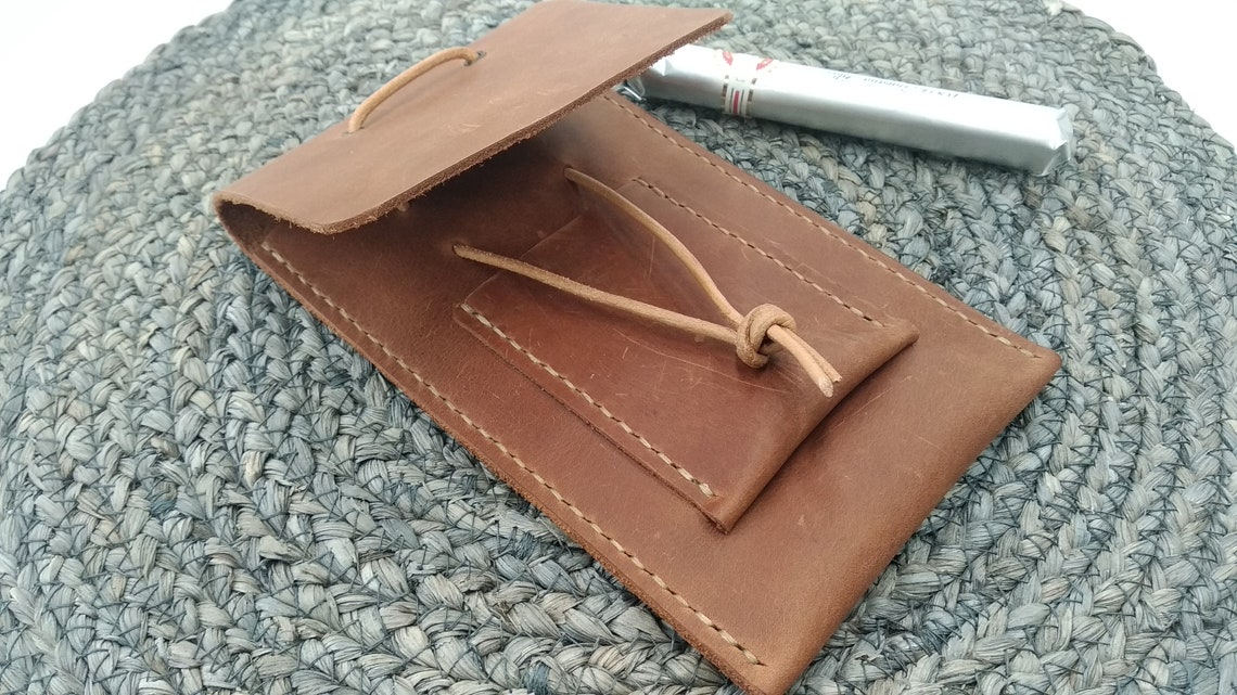 Leather Cigar Case. Leather Cigar Box.leather Cigar Bag Etsy