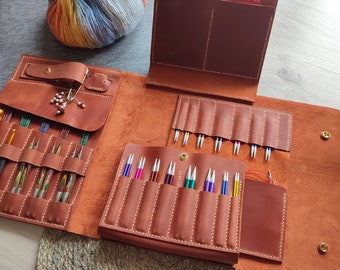 Prima Duet No.1 - Case for interchangeable needles and knitting needles / A unique gift idea for a knitter