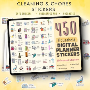 Stickers ADHD/Neurodivergente schoonmaakcontrolelijsten, stickers wekelijkse klusjes, schone huisroutinestickers, sticker maandelijkse klusjes voor kinderen