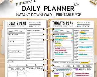 The Ultimate Daily Digital Planner Printable & Editable 2026 | Minimalist Daily Planner, iPad ,Goodnotes, Daily To Do List , 365 Days