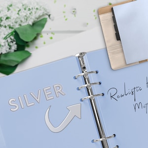 Realistic Digital Planner Silver Rings, Digital Planner Toolkit Goodnotes, Metallic Silver Chrome Effect, Best Seller, Commercial Use