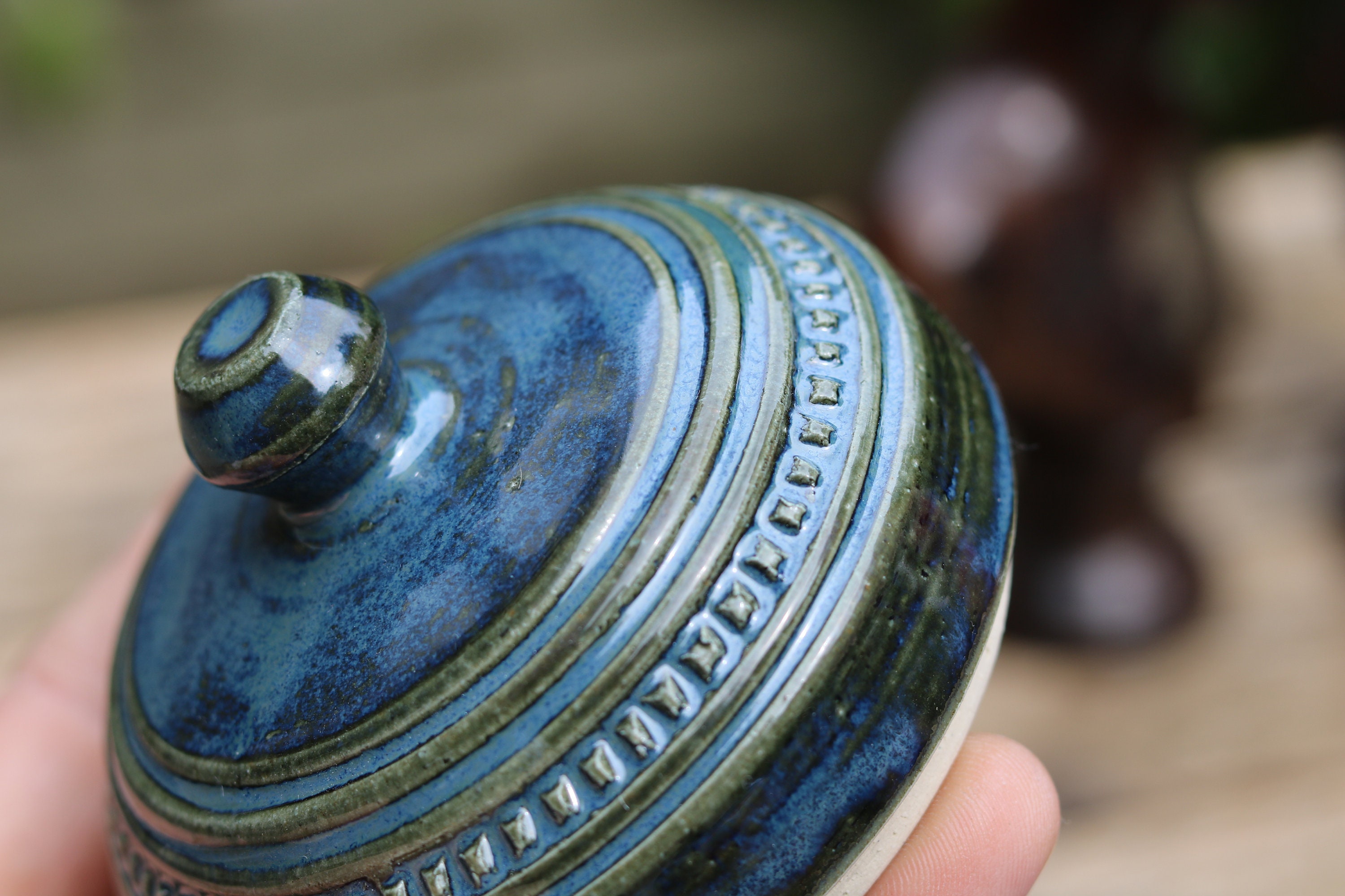 Treasure chest Jar with lid Lidded jar Handturned Etsy