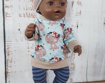 Puppenschlafsack Pulli+Hose,Unterwäsche,für 32cm große Puppen Puppenkleider %%%% 