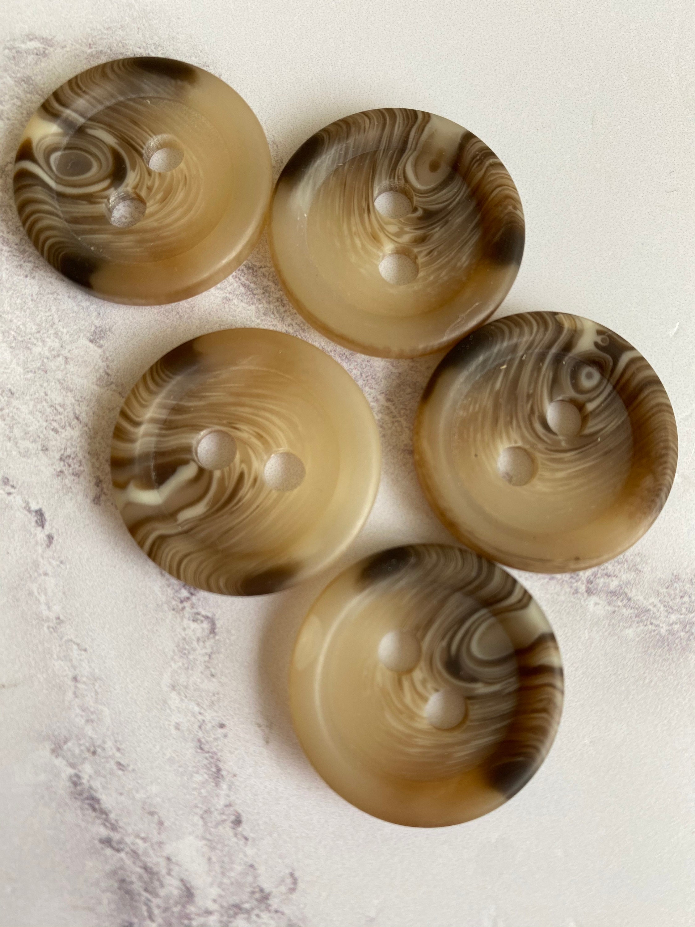 25mm Vintage Style Mock Horn Button 10 pieces Etsy