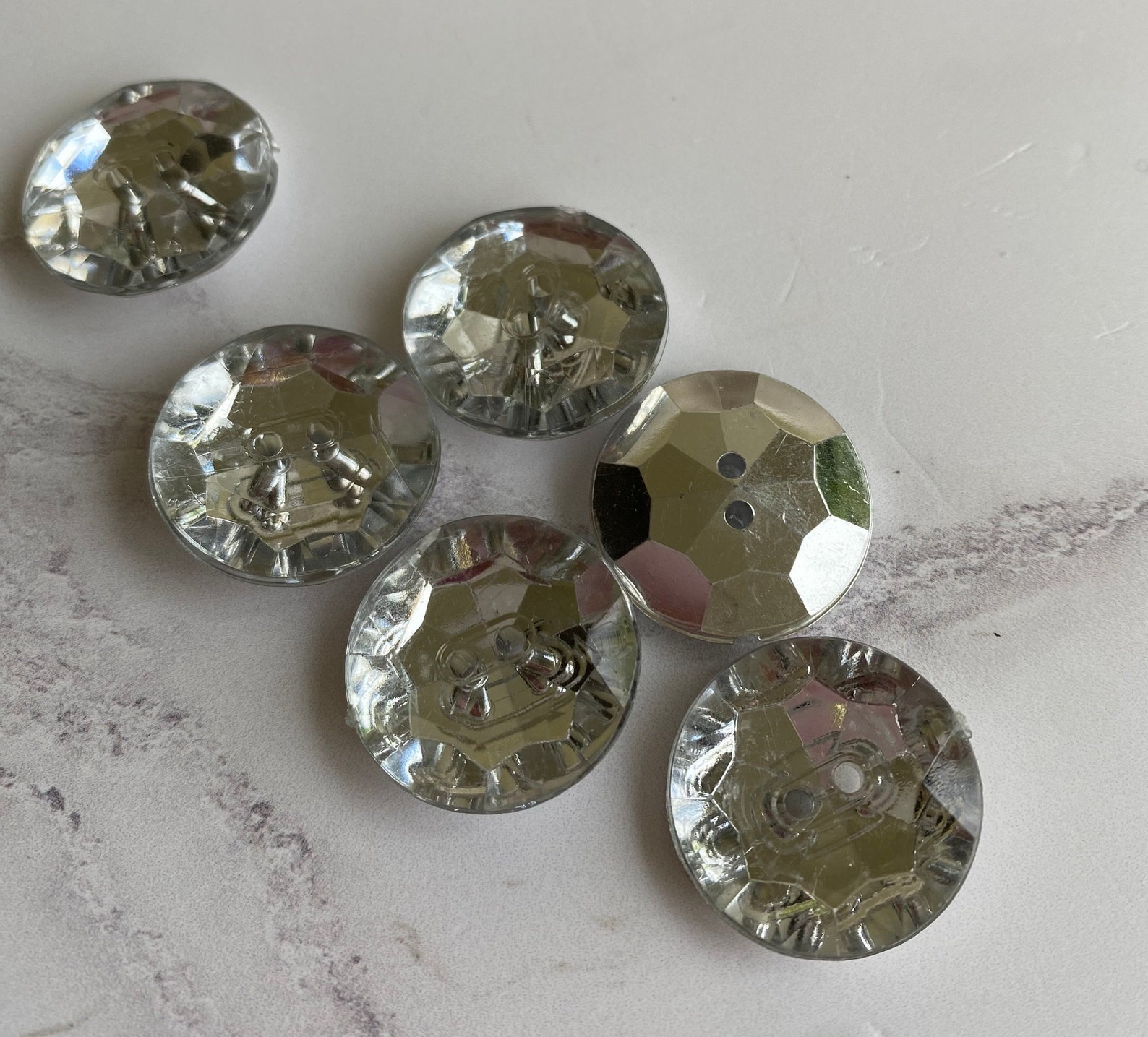 23mm / 15mm Mock Crystal Button Etsy Canada