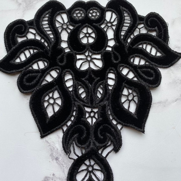 Black Velvet Sewing Patch