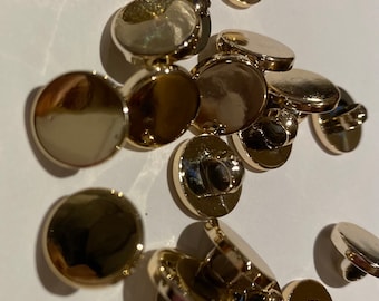 Gold Shank Buttons- 11mm/ 15mm / 20mm