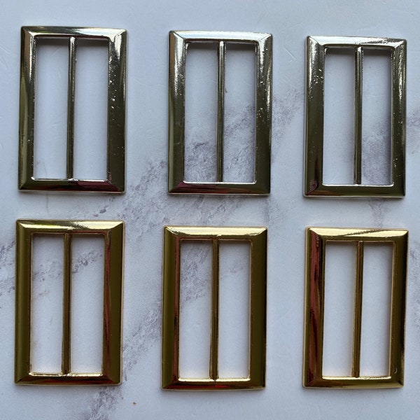 50mm Metal Buckles- Silver/ Gold
