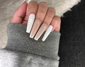 100x Nude Pink Half Nail Tips South French Salon Acrylic Nail Etsy 100x Nude Pink Half Nail Tips South French Salon Acrylic Nail Etsy