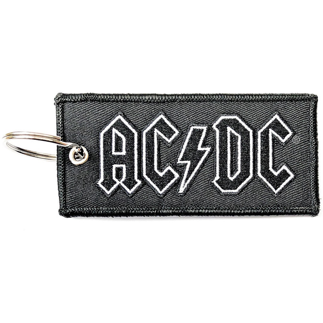 AC/DC Logo Fabric Keychain - Etsy