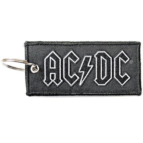 AC/DC Logo Fabric Keychain | Etsy