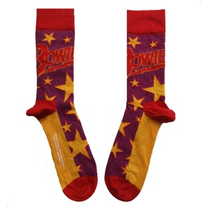 David Bowie Stars Infill Unisex Ankle Socks