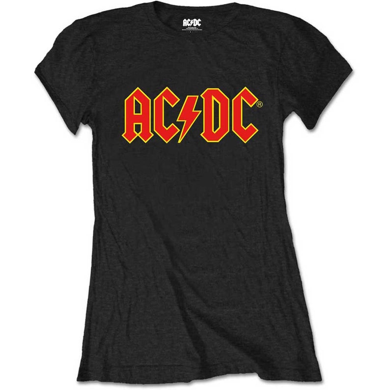 AC/DC Ladies Logo T-shirt - Etsy