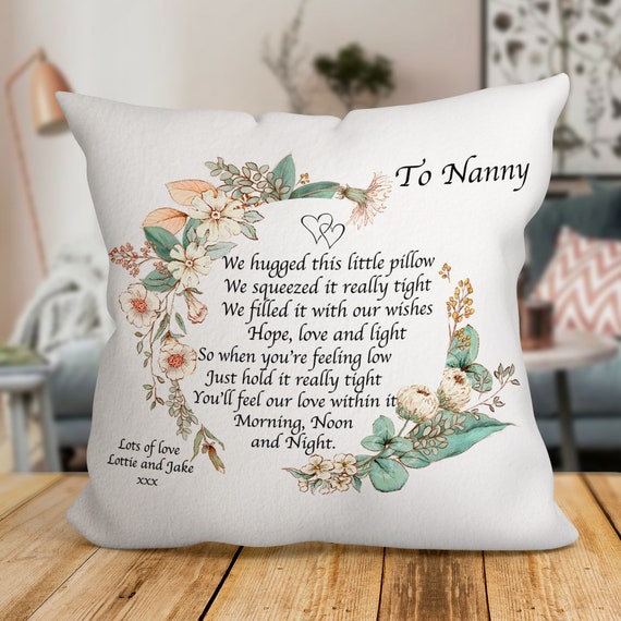 Personalised Cushion Nan Nanny Nana Mum Mummy Grandma Nain - Etsy UK