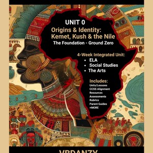 Einheit 0 Lehrplan-Leitfaden (Gr 4-8) - Kemet, Kush & the Nile - CCSS-Aligned Lessons and Assestoires - PDF