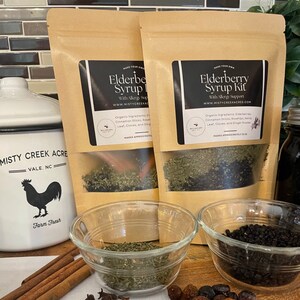 Elderberry Syrup DIY Kit: Organic Allergy Support, Instructional Video