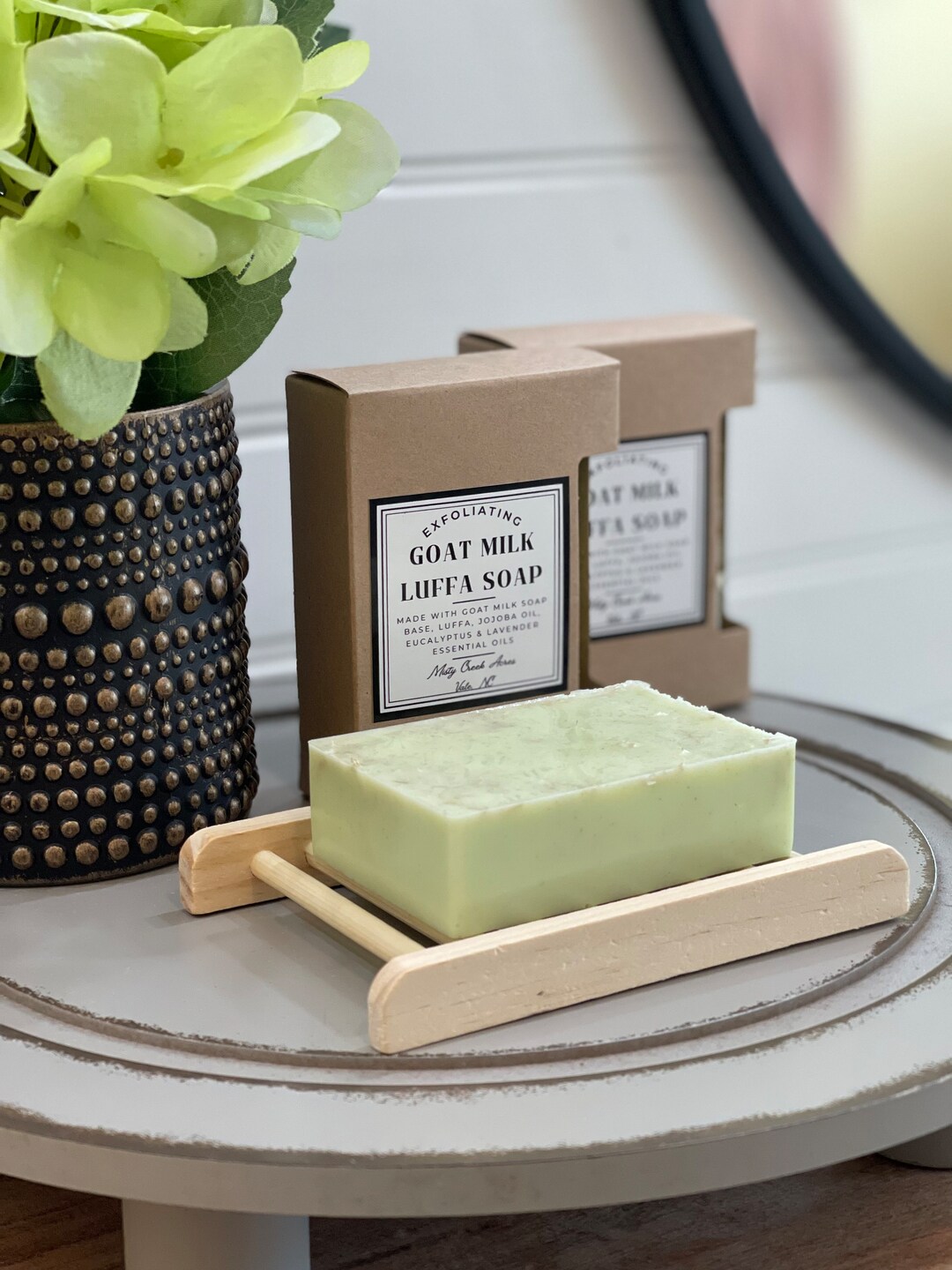 Handmade Eucalyptus Lavender Goat Milk Bar Soap Exfoliating With ...