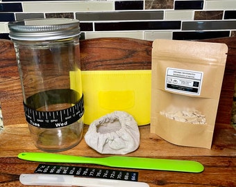 Beginners Our Complete Sourdough Starter Bundle Set! Make Bread Organic Flour Dehydrated Kit Recipe & Instructions Included